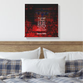 仏高揚引用文過去に住んでいない キャンバスプリント (インサイチュ (寝室))