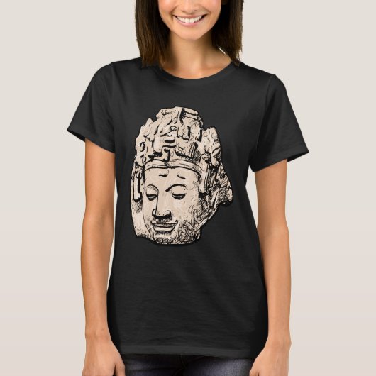 仏3仏像仏壁仏絵を描の Tシャツ (正面)