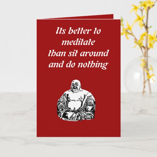 仏 カード (黄色い花)