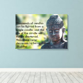 仏「キャンドルの何千」 キャンバスプリント (インサイチュ (ウッドフロア))