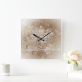 仏 スクエア壁時計 (ホーム)