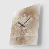 仏 スクエア壁時計 (傾斜)