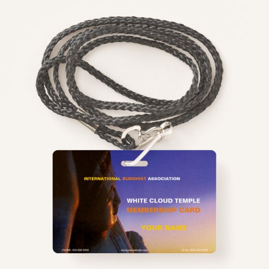 仏 バッジ (正面ランヤード)