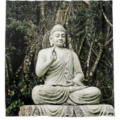 仏，仏教，アジア伝統的，宗教， シャワーカーテン (正面)
