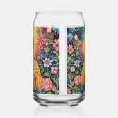 仏、光のハート、ガラス、フローラ、ヴィンテージ ガラス缶 (左)