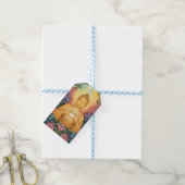 仏、光のハート、パーティー、フローラ、ヴィンテージ ギフトタグ (より糸付き)