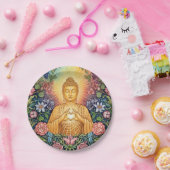 仏、光のハート、パーティー、フローラ、ヴィンテージ ペーパープレート (パーティー)