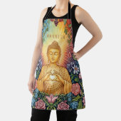 仏、光のハート、名前、フローラ、ヴィンテージ エプロン (インサイチュ)