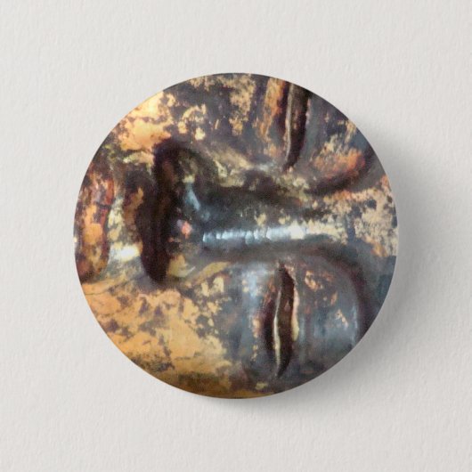 仏 缶バッジ (正面)