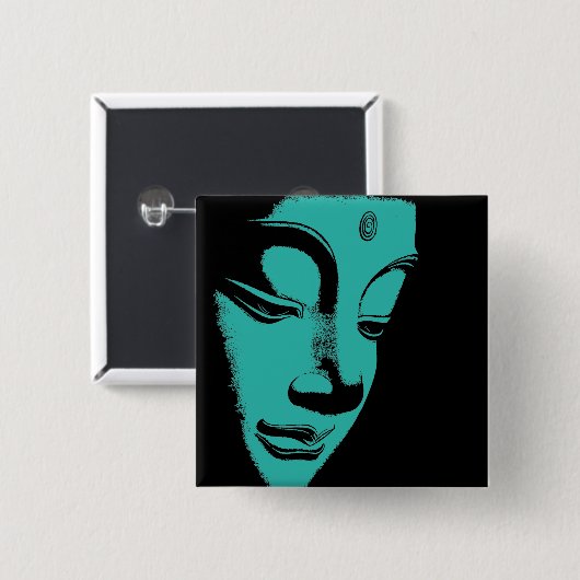 仏 缶バッジ (正面&裏面)