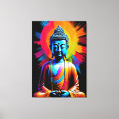 仏 – 静かな光 キャンバスプリント (正面)