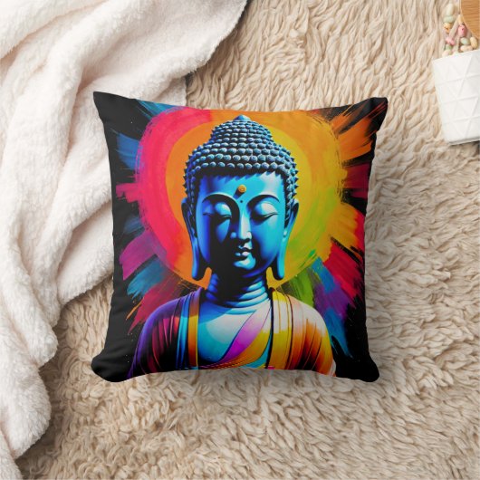 仏 – 静かな光 クッション (ブランケット)