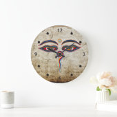 仏/Augenのder Weisheitの目 ラージ壁時計 (ホーム)