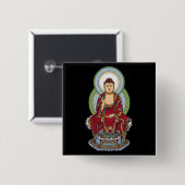 仏Abhaya Mudra 缶バッジ (正面&裏面)