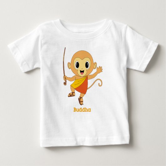 仏Monkey™ ベビーTシャツ (正面)