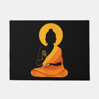 仏Yang禅ヨガリラックス生楽しむ活 ドアマット