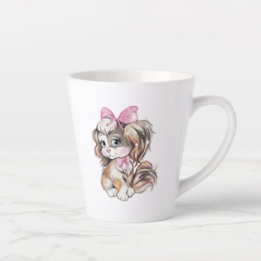仔犬ラテマグカップ カフェラテマグ (右)