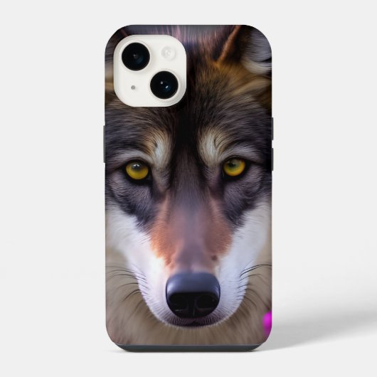 仔狼の視線 iPhoneケース (裏面)