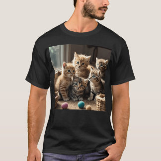 仔猫を見せてね お嬢さん Tシャツ
