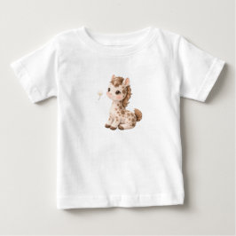 仔馬のベビーTシャツ – かわいいまだらのまだらベイビー ベビーTシャツ