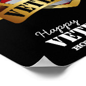 仕えた人々に敬意を表してハッピー退役軍人の日 ポスター (角)