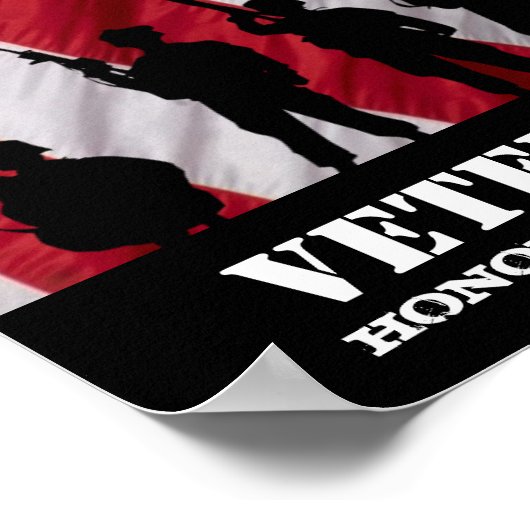 仕えた人々に敬意を表して退役軍人日 ポスター (角)