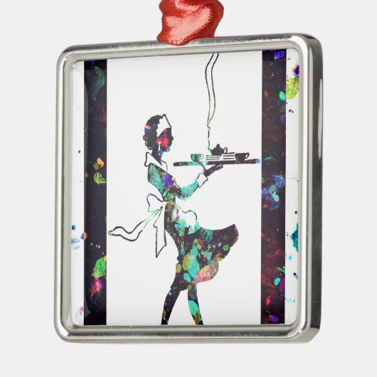 仕える者に親切にせよ メタルオーナメント (左)