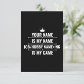 仕パーソナライズされたおもしろい事とホビー名 (スタンド正面)