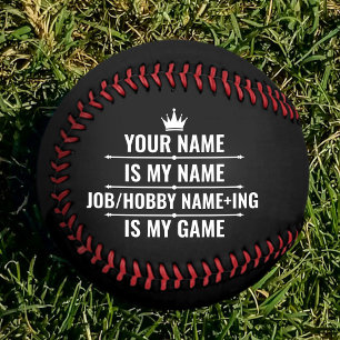 仕パーソナライズされたおもしろい事とホビー名 ソフトボール