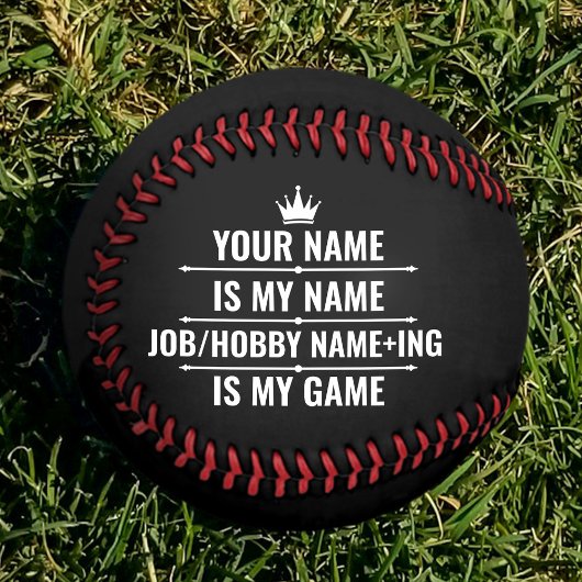仕パーソナライズされたおもしろい事とホビー名 ソフトボール