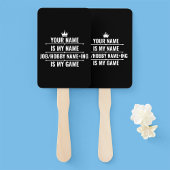 仕パーソナライズされたおもしろい事とホビー名 ハンドファン