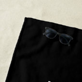 仕パーソナライズされたおもしろい事とホビー名 ビーチタオル (インサイチュ)