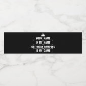 仕パーソナライズされたおもしろい事とホビー名 ペットボトルラベル (シングルラベル)