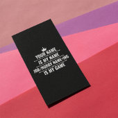 仕パーソナライズされたおもしろい事とホビー名 ラックカード