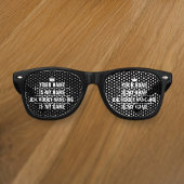 仕パーソナライズされたおもしろい事とホビー名 レトロサングラス