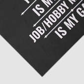 仕パーソナライズされたおもしろい事とホビー名 薄葉紙 (詳細)