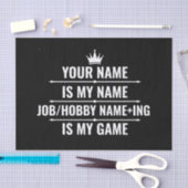 仕パーソナライズされたおもしろい事とホビー名 薄葉紙 (クラフト)