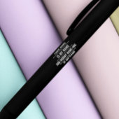 仕パーソナライズされたおもしろい事とホビー名 黒ボールペン