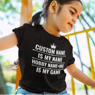 仕パーソナライズされたおもしろい事とホビー名 Tシャツ