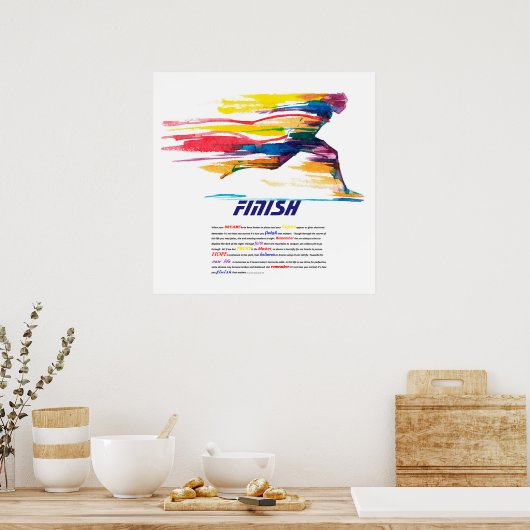 仕上げポスやる気を起こさせるター ポスター (キッチン)