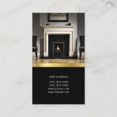 仕上げ大工、木工業、建築業 名刺 (裏面)