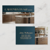 仕上げ工事，工場工事，木材，建築 名刺 (正面/裏面)