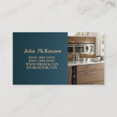 仕上げ工事，工場工事，木材，建築 名刺 (裏面)