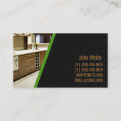 仕上げ工事、製粉工事、建築業 名刺 (裏面)