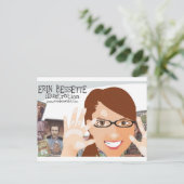 仕上げ郵便機 ポストカード (スタンド正面)