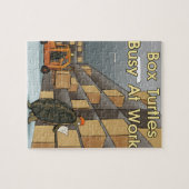 仕事おもしろいでウミガメを入れる ジグソーパズル (横)