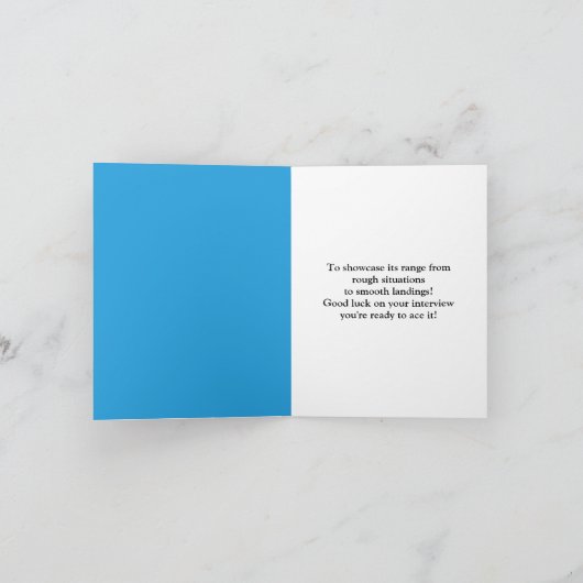 仕事おもしろいでゴルフボールが運が良い カード (内部)