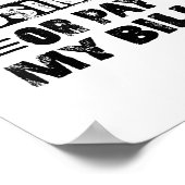 仕事おもしろいに気を付けるか、請求書を支払うレトロ ポスター (角)