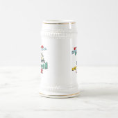 仕事から退職した ビールジョッキ (中央)