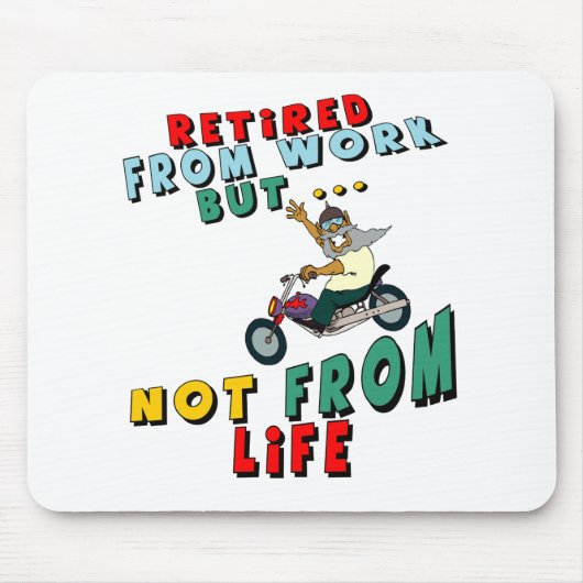 仕事から退職した マウスパッド (正面)